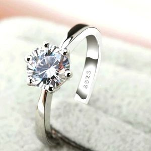 3pk 💎925 Sterling Silver Solitaire EngagemenRings